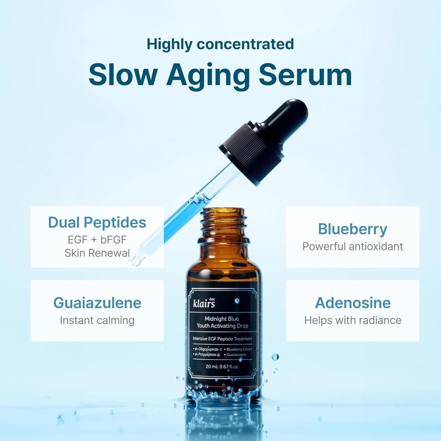[Dear, Klairs] Midnight Blue Youth Activating Drop 20ml