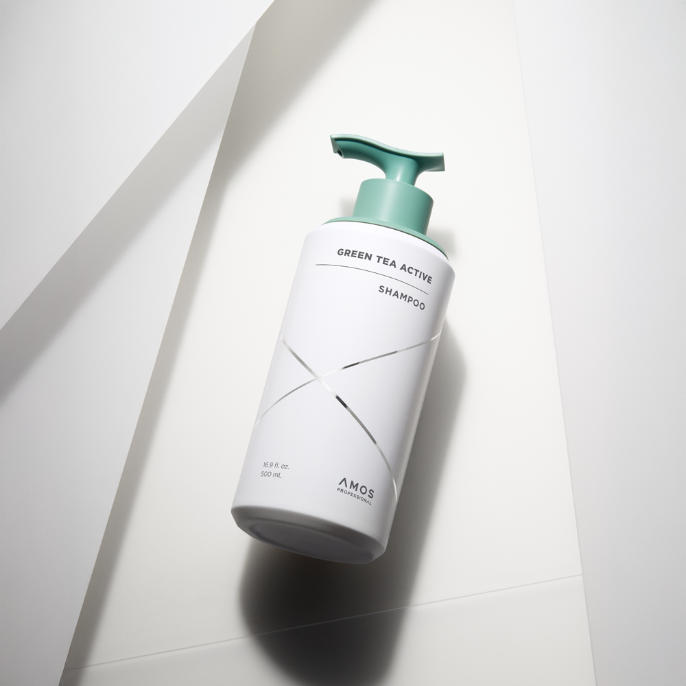 [Amos] Professional Green Tea Active Shampoo 500ml