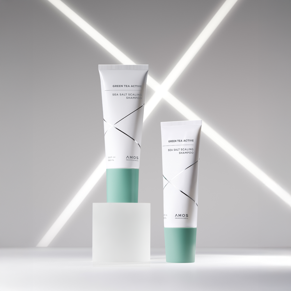 [Amos] Professional Green Tea Active Sea Salt Scaling Shampoo 150ml